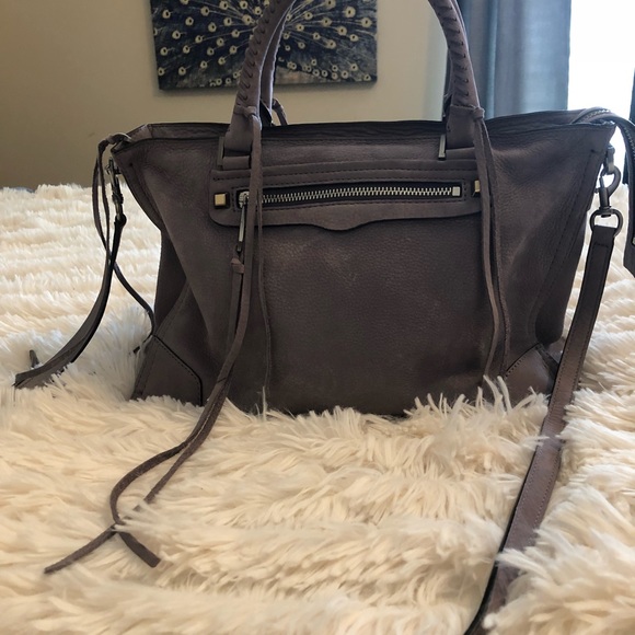 rebecca minkoff regan nubuck leather satchel